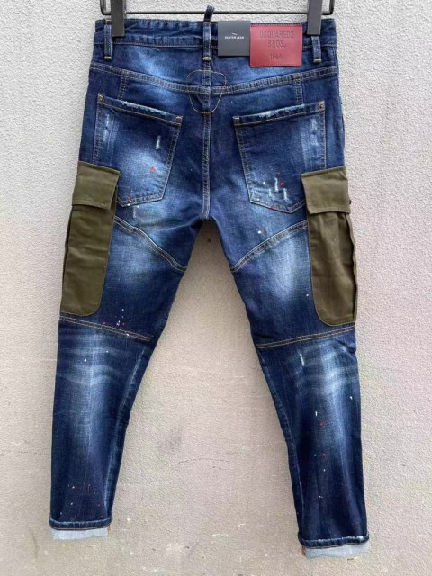 Spodnie Dsquared niebieskie slim fit Spodnie Dsquared niebieskie slim fit