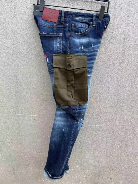 Spodnie Dsquared niebieskie slim fit Spodnie Dsquared niebieskie slim fit