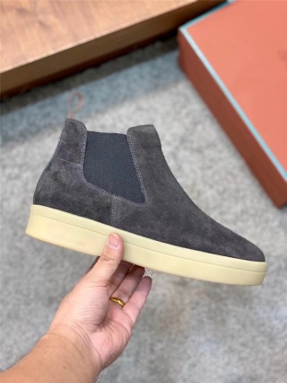 Buty wsuwane botki męskie śniegowce Loro Piana