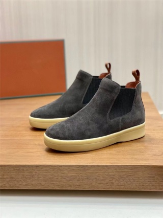 Buty wsuwane botki męskie śniegowce Loro Piana