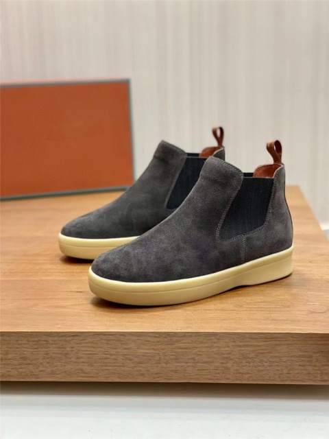 Buty wsuwane botki męskie śniegowce Loro Piana