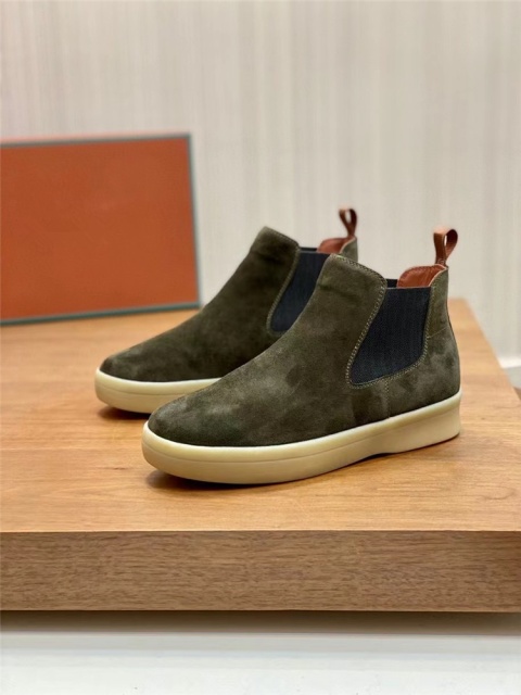 Buty wsuwane botki męskie śniegowce Loro Piana