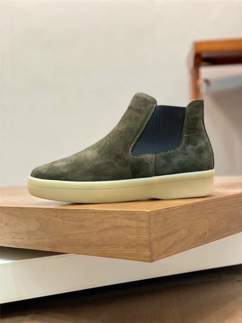 Buty wsuwane botki męskie śniegowce Loro Piana