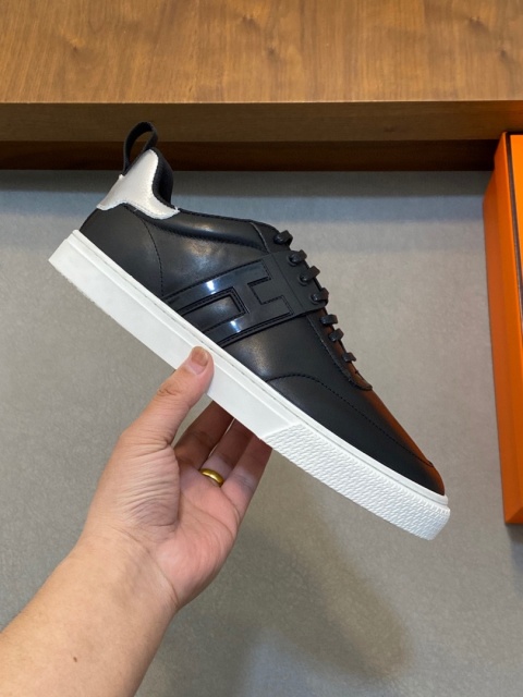 Męskie skórzane trampki biznesowe