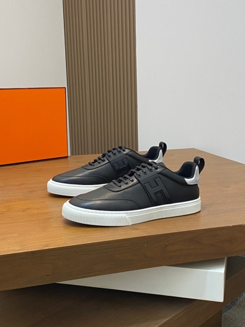 Męskie skórzane trampki biznesowe