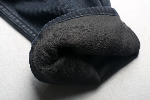 Spodnie zimowe jeansy ocieplane Louis Vuitton