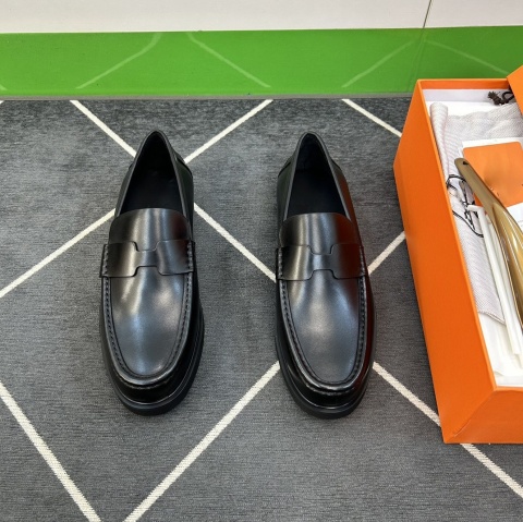 Mokasyny skórzne Hermes