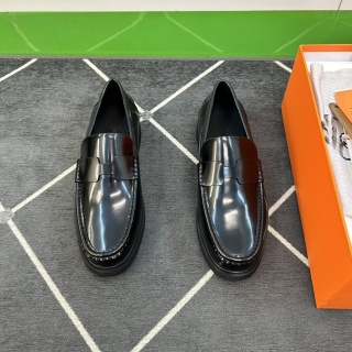 Mokasyny skórzne Hermes