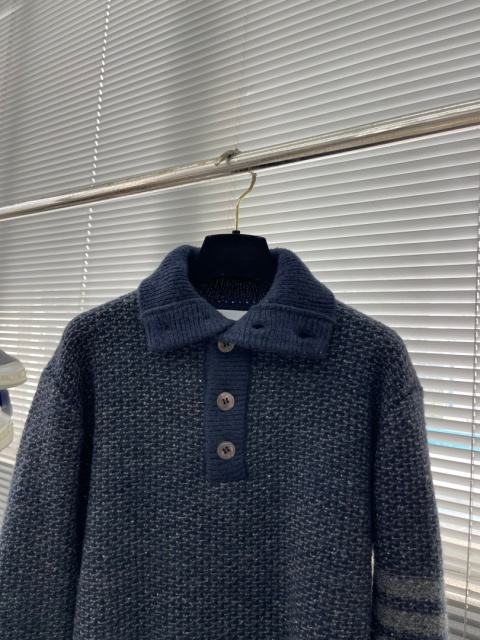 Sweter wełniany polo Thom Browne