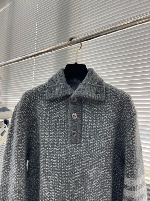 Sweter wełniany polo Thom Browne