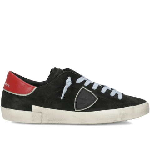 Buty Philippe Model Paris PRSX · unisex „dirty sneakers” · czarna skóra · vintage 2026