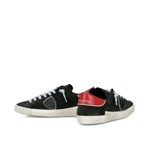 Buty Philippe Model Paris PRSX · unisex „dirty sneakers” · czarna skóra · vintage 2026