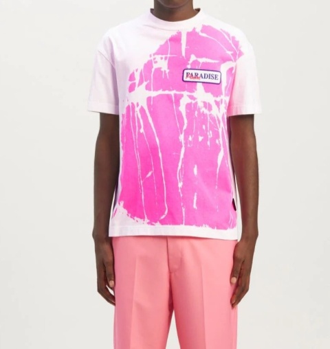 Koszulka Palm Angels Pink Graffiti Tee