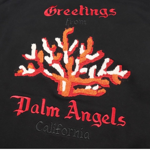 Bluza Palm Angels Coral Embroidery Hoodie