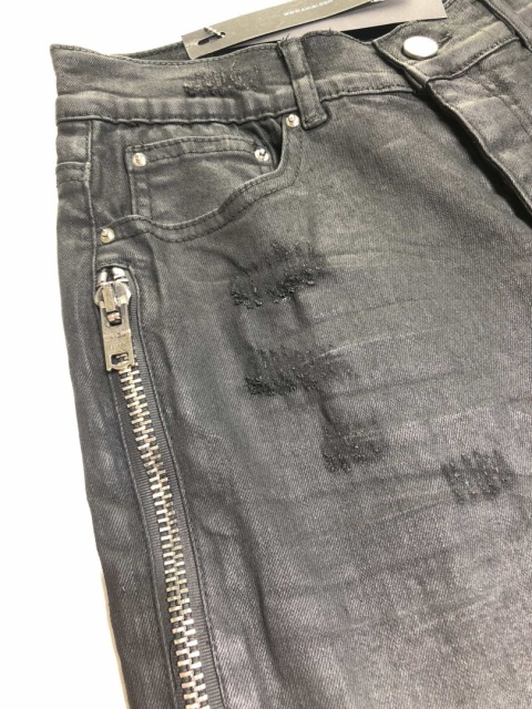 Spodnie Amiri Ciemno - Szare Slim fit