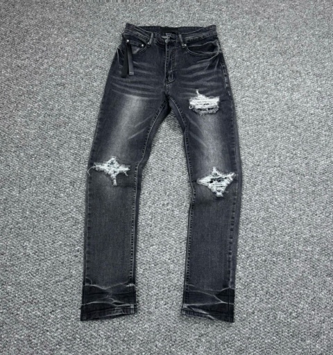 Spodnie Amiri Ciemno - Szare Slim fit