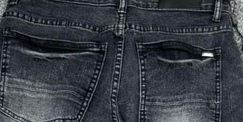 Spodnie Amiri Ciemno - Szare Slim fit