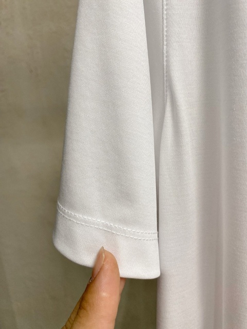 Koszulka Herme Bawełna Jedwabista Haft Premium Basic