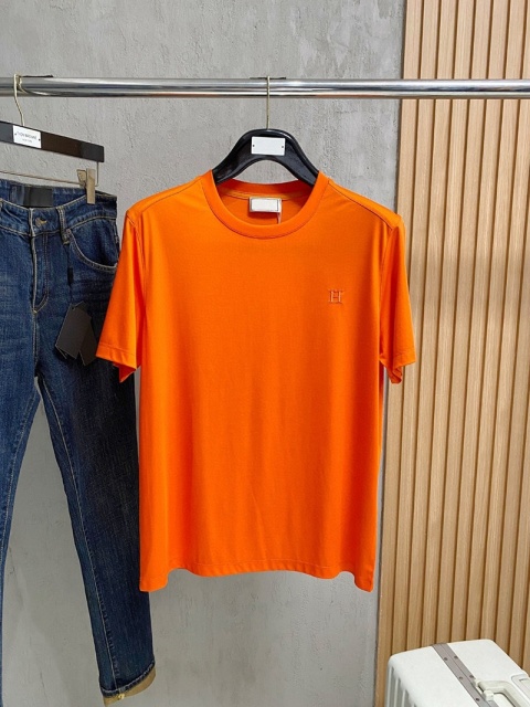 Koszulka Herme Bawełna Jedwabista Haft Premium Basic