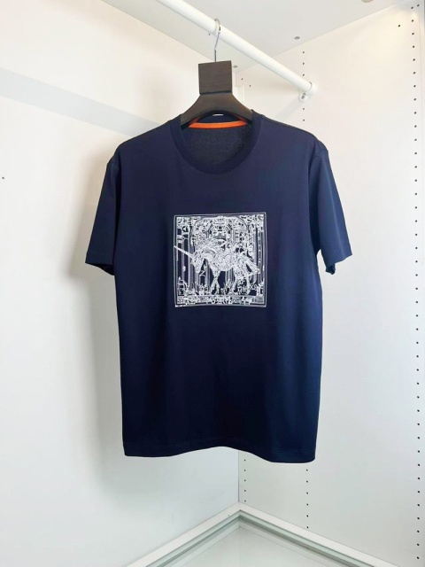 Koszulka męska t-shirt Hermes Silky Cotton Tee
