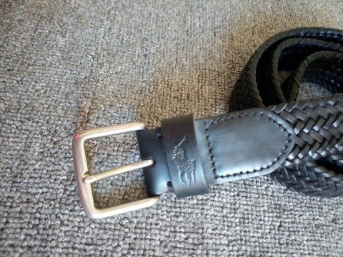 Pasek Ralph Lauren Pleciony 100% skóra licowa Uniwersalny casual