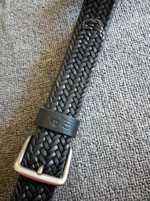 Pasek Ralph Lauren Pleciony 100% skóra licowa Uniwersalny casual