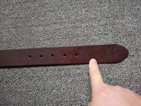 Pasek Ralph Lauren Kawa brąz 100% skóra naturalna