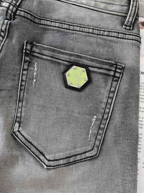 Spodenki jeansowe Philipp Plein Light Grey