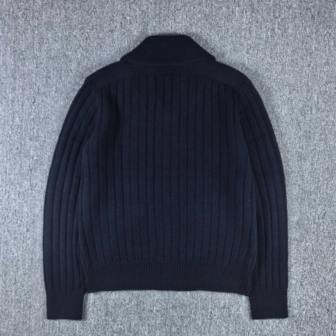 Sweter kardigan Ralph Lauren Deep Navy 100% wełna
