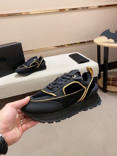 Buty Balmain skóra licowa + zmasz