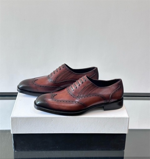 Buty męskie biznesowe Berluti Paris skórzana podeszwa