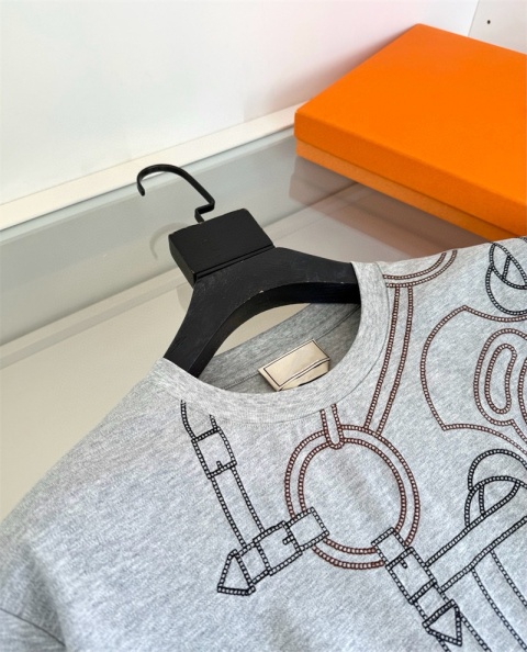 Koszulka Hermes 2026 Wiosna Pure Cotton Loose Fit