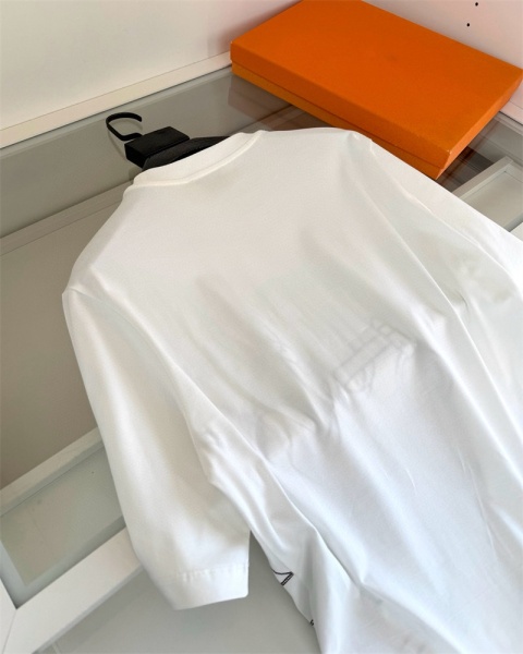 Koszulka Hermes 2026 Wiosna Pure Cotton Loose Fit