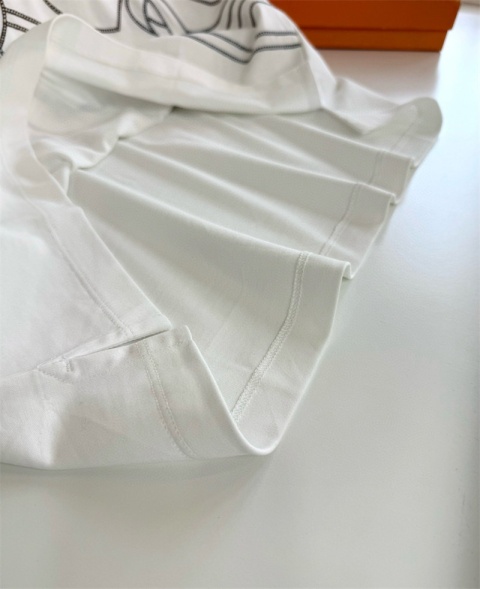 Koszulka Hermes 2026 Wiosna Pure Cotton Loose Fit