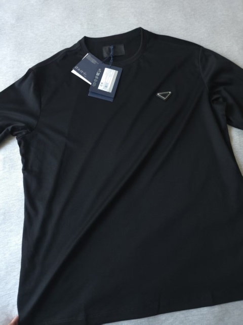 Koszulka t-shirt Prada Silky Cotton Long‑Sleeve long‑sleeve