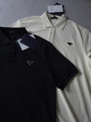 Koszulka męska. Polo Prada Lato 2026
