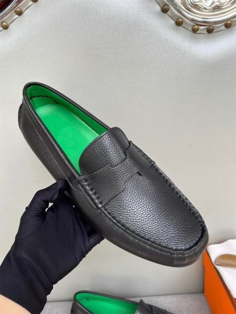 Mokasyny skórzne Loafersy Hermes