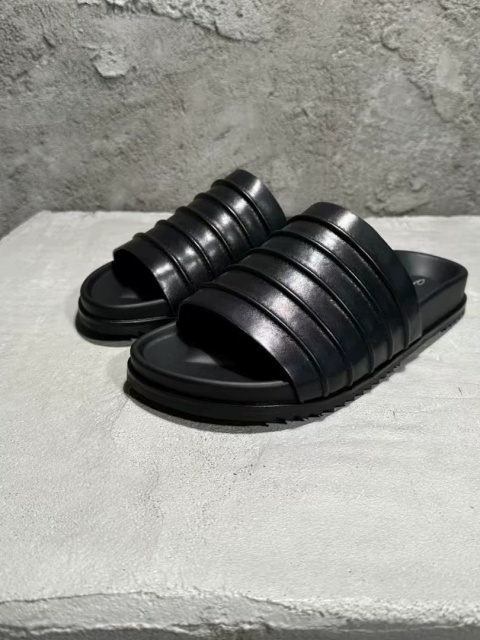 Męskie klapki skórzaane - sandały RICK OWENS