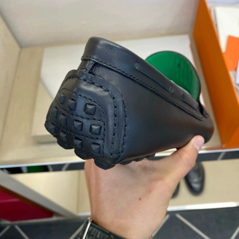 Mokasyny skórzne Loafersy Hermes