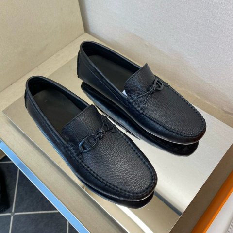 Mokasyny skórzne Loafersy Hermes