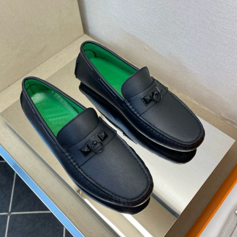 Mokasyny skórzne Loafersy Hermes