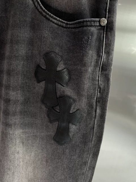 Spodnie Chrome Hearts slim fit