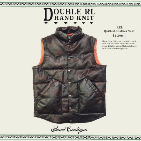 Kamizelka skórzana Ralph Lauren