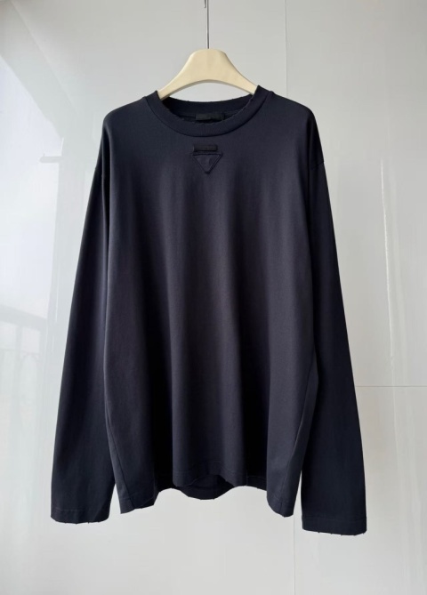 Koszulka t-shirt Prada bawełniana long‑sleeve