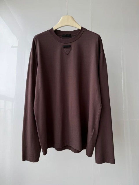 Koszulka t-shirt Prada bawełniana long‑sleeve