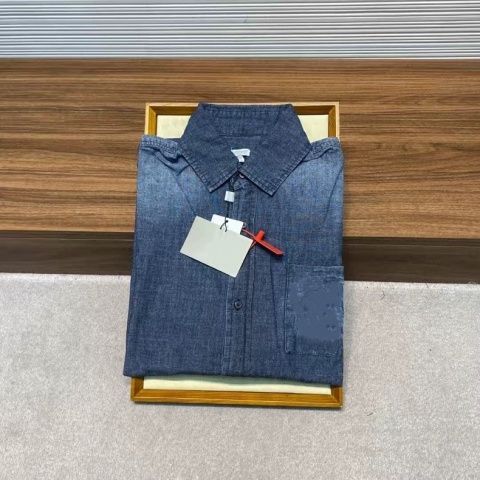 Koszula dżinsowa Loewe haftowane logo Gardinat Style